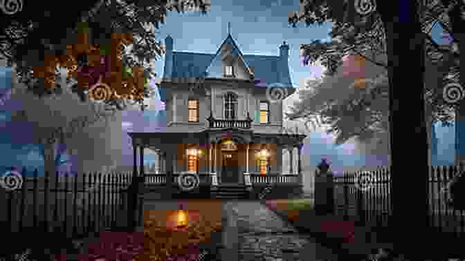 A Dilapidated Victorian Mansion Shrouded In Darkness And Mist, Evoking An Eerie And Unsettling Atmosphere. The Purisima Hauntings: A Riveting Haunted House Mystery (A Riveting Haunted House Mystery 46)
