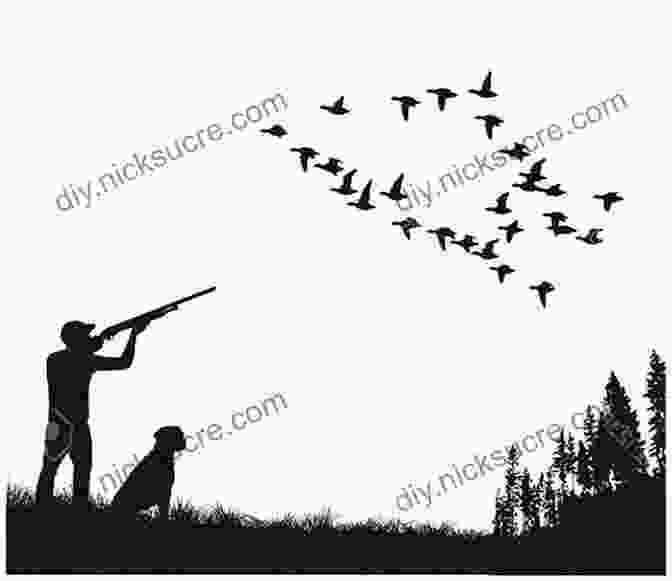 A Group Of Duck Hunters Silhouetted Against The Sunset. More Stories Of The Old Duck Hunters