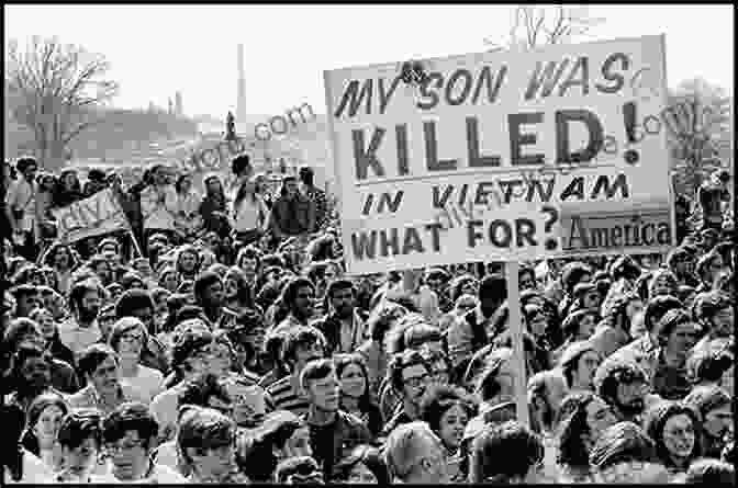 A Group Of Young People Protesting The Vietnam War In The 1960s. The Sixties: Years Of Hope Days Of Rage