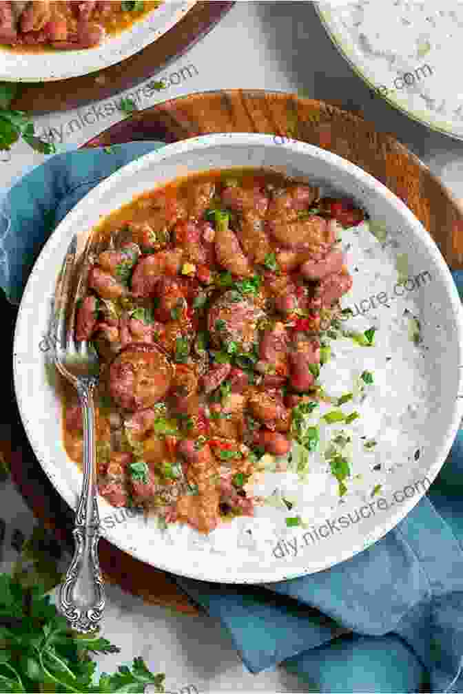 Beans And Rice Cooked In A Pot, Ready To Serve On A Plate. Surviving With Beans And Rice: A Prepper S Cookbook