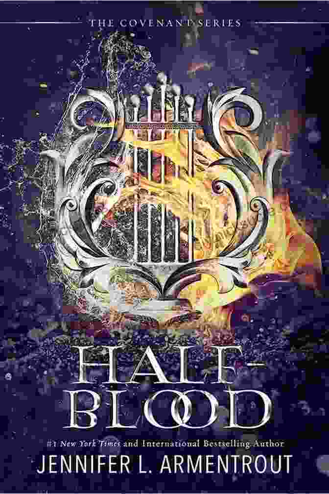 Half Blood: The First Covenant Novel Covenant Book Cover With A Young Woman With Glowing Hands Standing Before A Backdrop Of Ancient Symbols And Shadowy Creatures Half Blood: The First Covenant Novel (Covenant 1)
