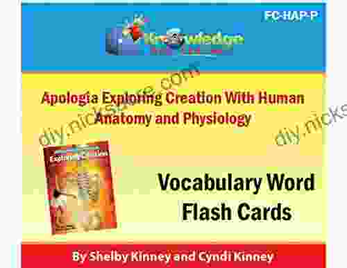 Apologia Exploring Creation With Human Anatomy Physiology Vocabulary Word Flash Cards